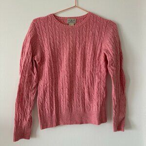 vintage L.L.Bean cable-knit wool sweater